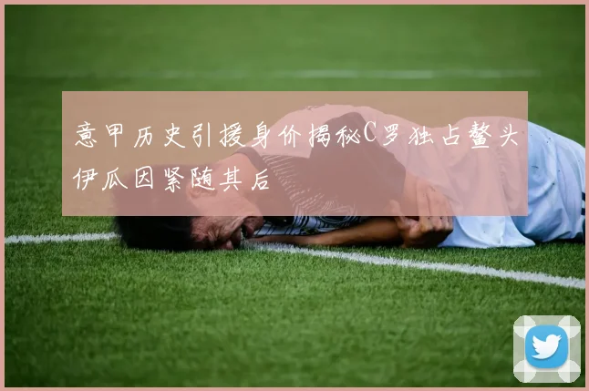 意甲历史引援身价揭秘C罗独占鳌头伊瓜因紧随其后
